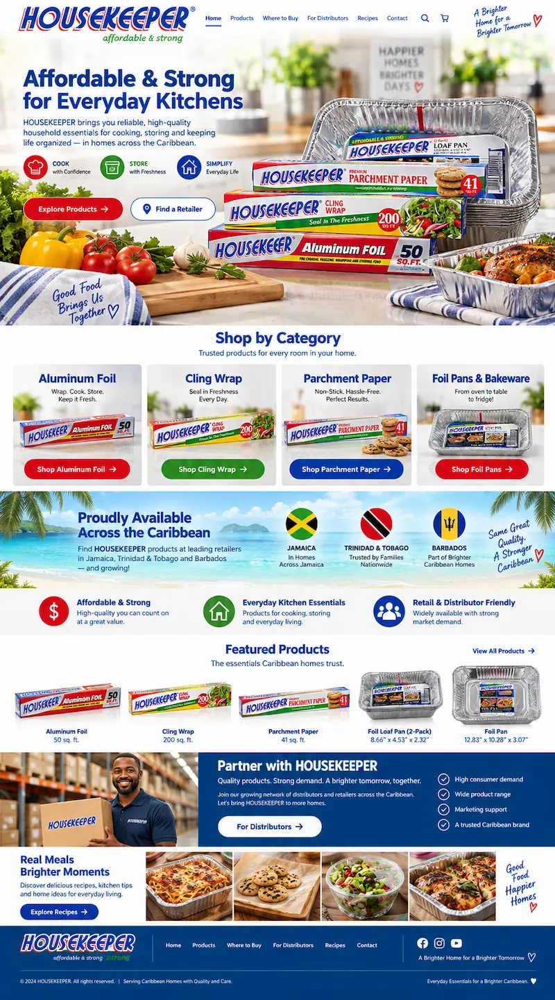HOUSEKEEPER household product brand presentation